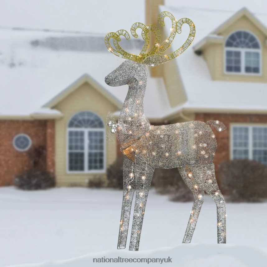 decoration | National Tree Company 60 in Reindeer Decoration with Clear Lights F2L4F610